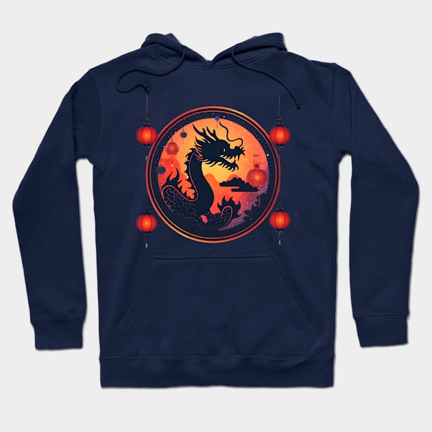 Dragon Festival: Lunar Celebration, Festive Art, and Asian Traditions Hoodie by insaneLEDP